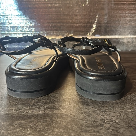 Stuart Weitzman Calypso Lift Leather Platform Sandals. Size 9.5 B - Picture 4 of 6